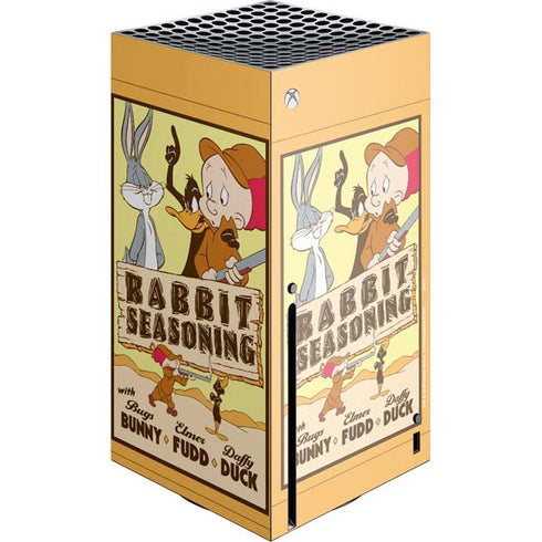 Looney Tunes Rabbit Seasoning Xbox Series X Console Skin