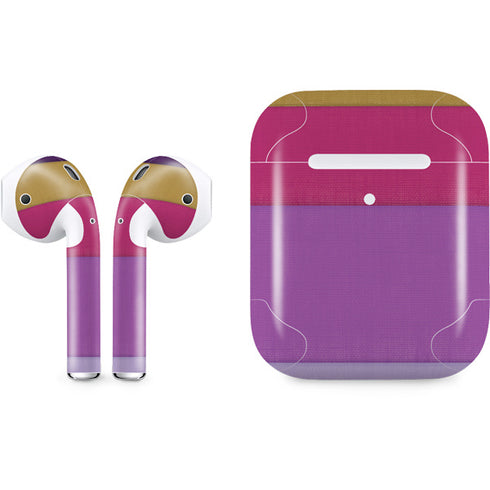 Radiant Orchid Color Block Apple AirPods 2 Skin