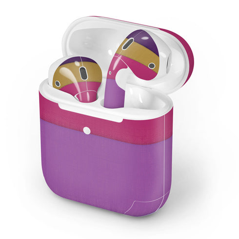 Radiant Orchid Color Block Apple AirPods 2 Skin