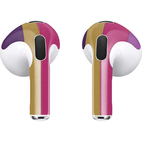 Radiant Orchid Color Block Apple AirPods (3rd Gen 2021) Skin