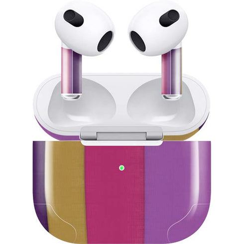 Radiant Orchid Color Block Apple AirPods (3rd Gen 2021) Skin