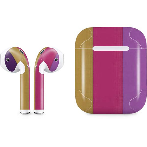 Radiant Orchid Color Block Apple AirPods Skin