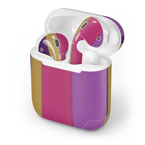 Radiant Orchid Color Block Apple AirPods Skin