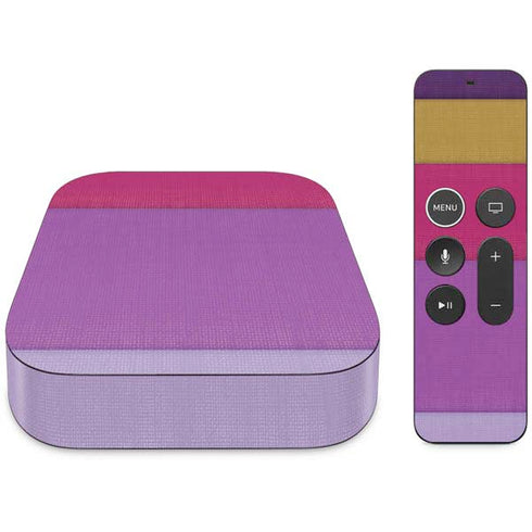Radiant Orchid Color Block Apple TV Skin