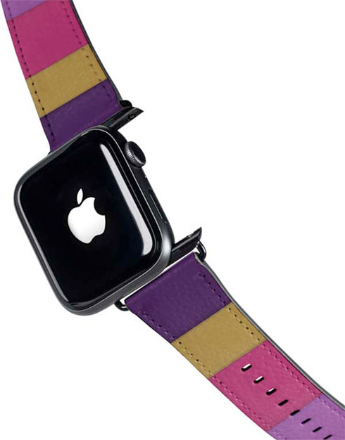 Radiant Orchid Color Block Apple Watch Band 42-44mm