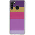 Radiant Orchid Color Block Galaxy A21 Clear Case