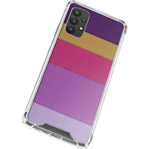 Radiant Orchid Color Block Galaxy A32 5G Clear Case