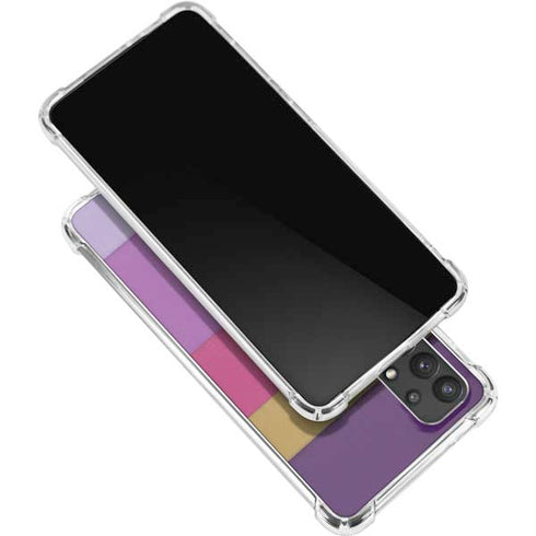Radiant Orchid Color Block Galaxy A32 5G Clear Case