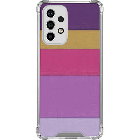 Radiant Orchid Color Block Galaxy A53 5G Clear Case