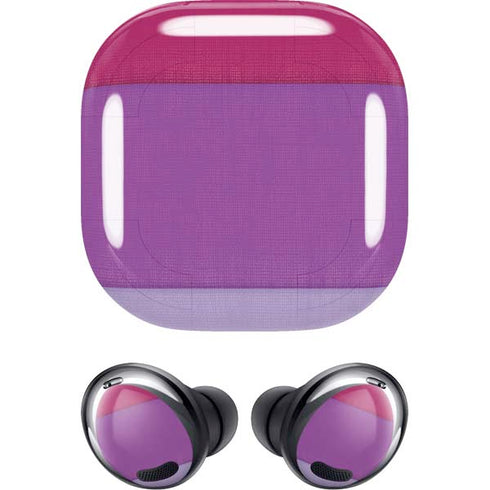 Radiant Orchid Color Block Galaxy Buds Pro Skin