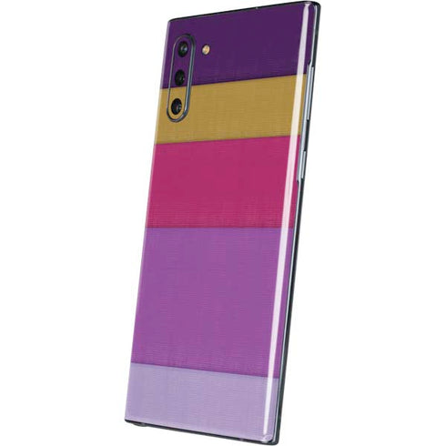 Radiant Orchid Color Block Galaxy Note 10 Skin