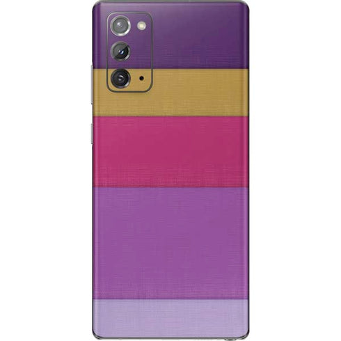 Radiant Orchid Color Block Galaxy Note20 5G Skin