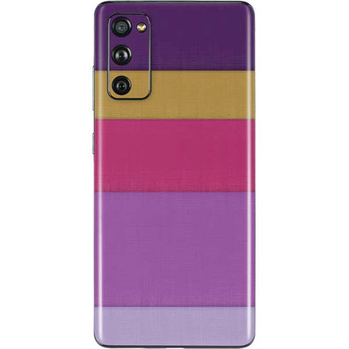 Radiant Orchid Color Block Galaxy S20 Fan Edition Skin