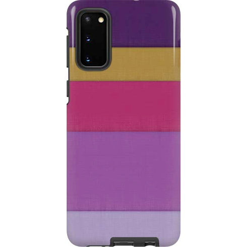 Radiant Orchid Color Block Galaxy S20 Pro Case