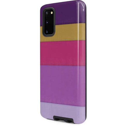 Radiant Orchid Color Block Galaxy S20 Pro Case