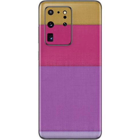Radiant Orchid Color Block Galaxy S20 Ultra 5G Skin