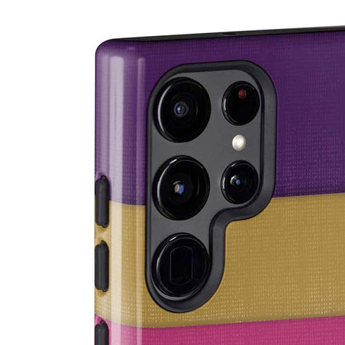 Radiant Orchid Color Block Galaxy S22 Ultra Pro Case