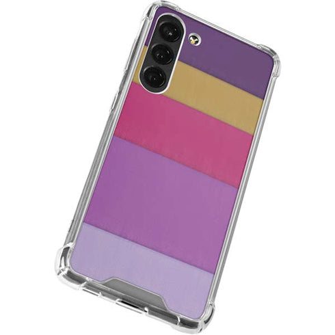 Radiant Orchid Color Block Galaxy S23 Plus Clear Case