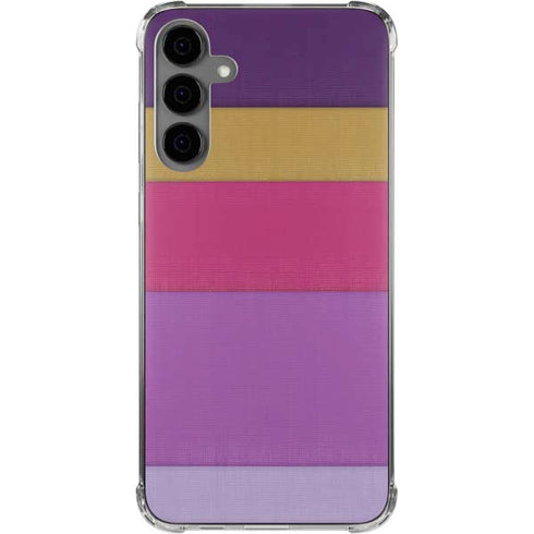Radiant Orchid Color Block Galaxy S24 Plus Clear Case