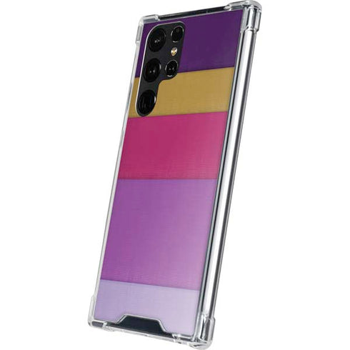 Radiant Orchid Color Block Galaxy S24 Ultra Clear Case