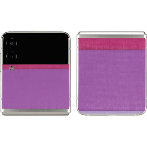Radiant Orchid Color Block Galaxy Z Flip3 5G Skin