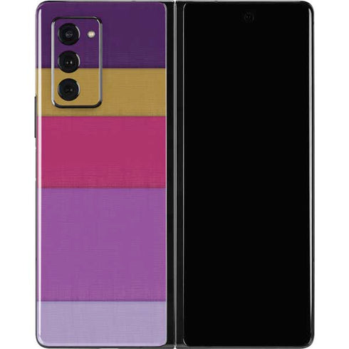 Radiant Orchid Color Block Galaxy Z Fold2 5G Skin