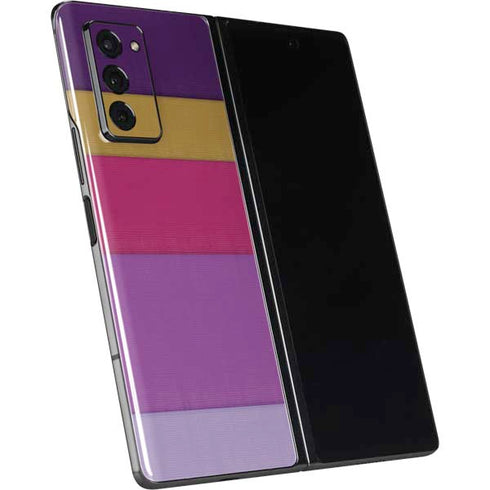 Radiant Orchid Color Block Galaxy Z Fold2 5G Skin