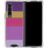 Radiant Orchid Color Block Galaxy Z Fold4 5G Clear Case