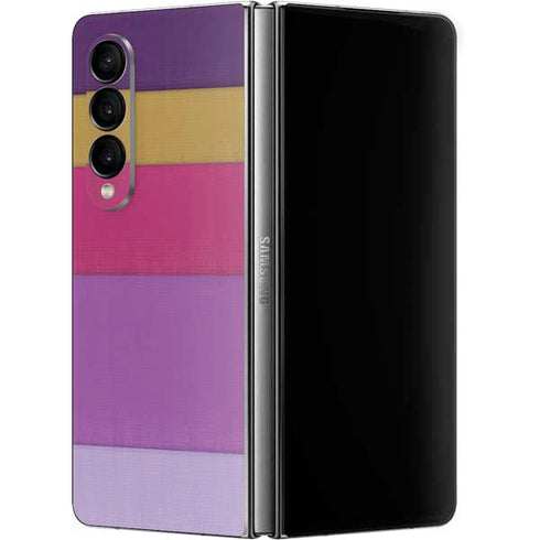 Radiant Orchid Color Block Galaxy Z Fold4 5G Skin