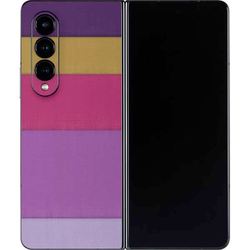Radiant Orchid Color Block Galaxy Z Fold4 5G Skin