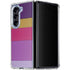 Radiant Orchid Color Block Galaxy Z Fold5 5G Clear Case