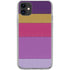 Radiant Orchid Color Block iPhone 11 Clear Case