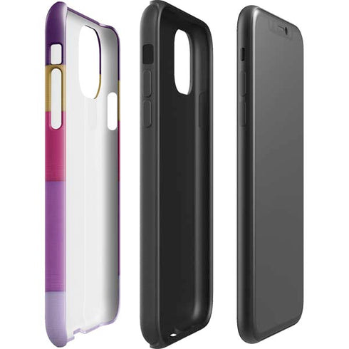 Radiant Orchid Color Block iPhone 11 Impact Case