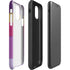 Radiant Orchid Color Block iPhone 11 Impact Case