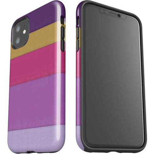 Radiant Orchid Color Block iPhone 11 Impact Case