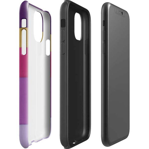 Radiant Orchid Color Block iPhone 11 Pro Max Impact Case