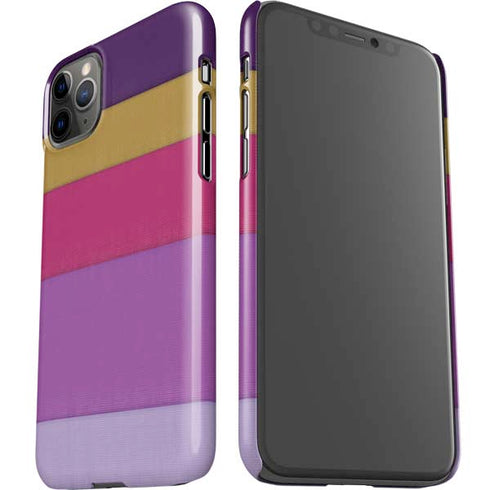 Radiant Orchid Color Block iPhone 11 Pro Max Lite Case