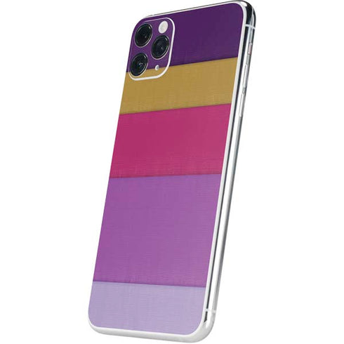 Radiant Orchid Color Block iPhone 11 Pro Max Skin