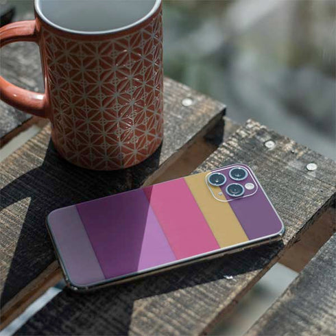 Radiant Orchid Color Block iPhone 11 Pro Skin