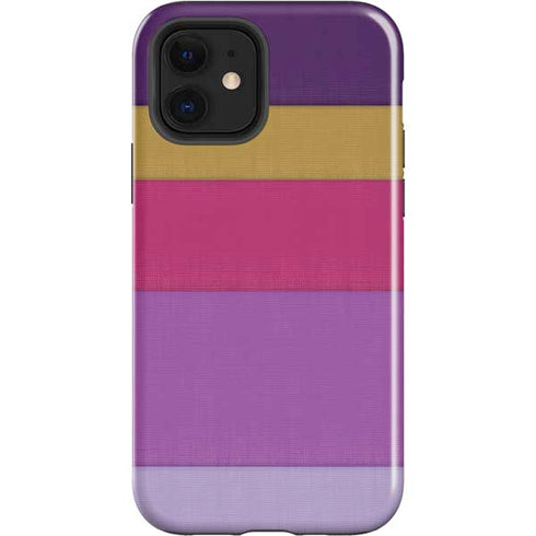 Radiant Orchid Color Block iPhone 12 Impact Case