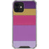 Radiant Orchid Color Block iPhone 12 Mini Clear Case