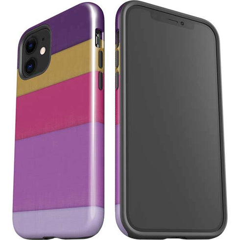 Radiant Orchid Color Block iPhone 12 Mini Impact Case