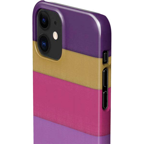 Radiant Orchid Color Block iPhone 12 Mini Lite Case