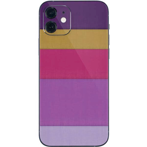 Radiant Orchid Color Block iPhone 12 Skin