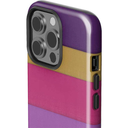 Radiant Orchid Color Block iPhone 13 Pro Impact Case