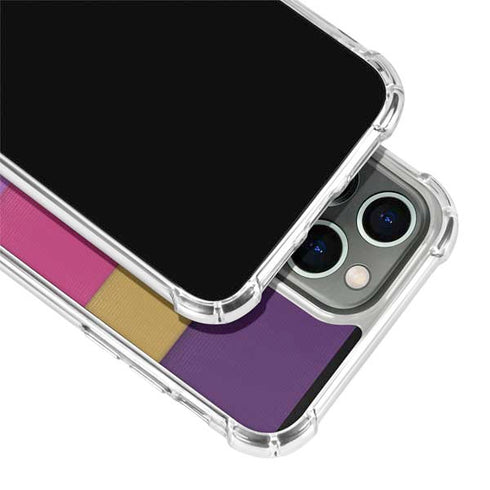 Radiant Orchid Color Block iPhone 13 Pro Max Clear Case