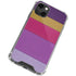 Radiant Orchid Color Block iPhone 14 Plus Clear Case