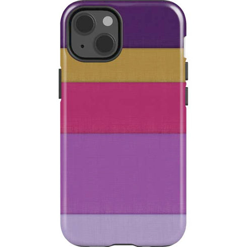 Radiant Orchid Color Block iPhone 15 Impact Case