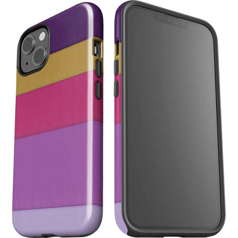 Radiant Orchid Color Block iPhone 15 Impact Case