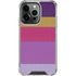 Radiant Orchid Color Block iPhone 14 Pro Clear Case
